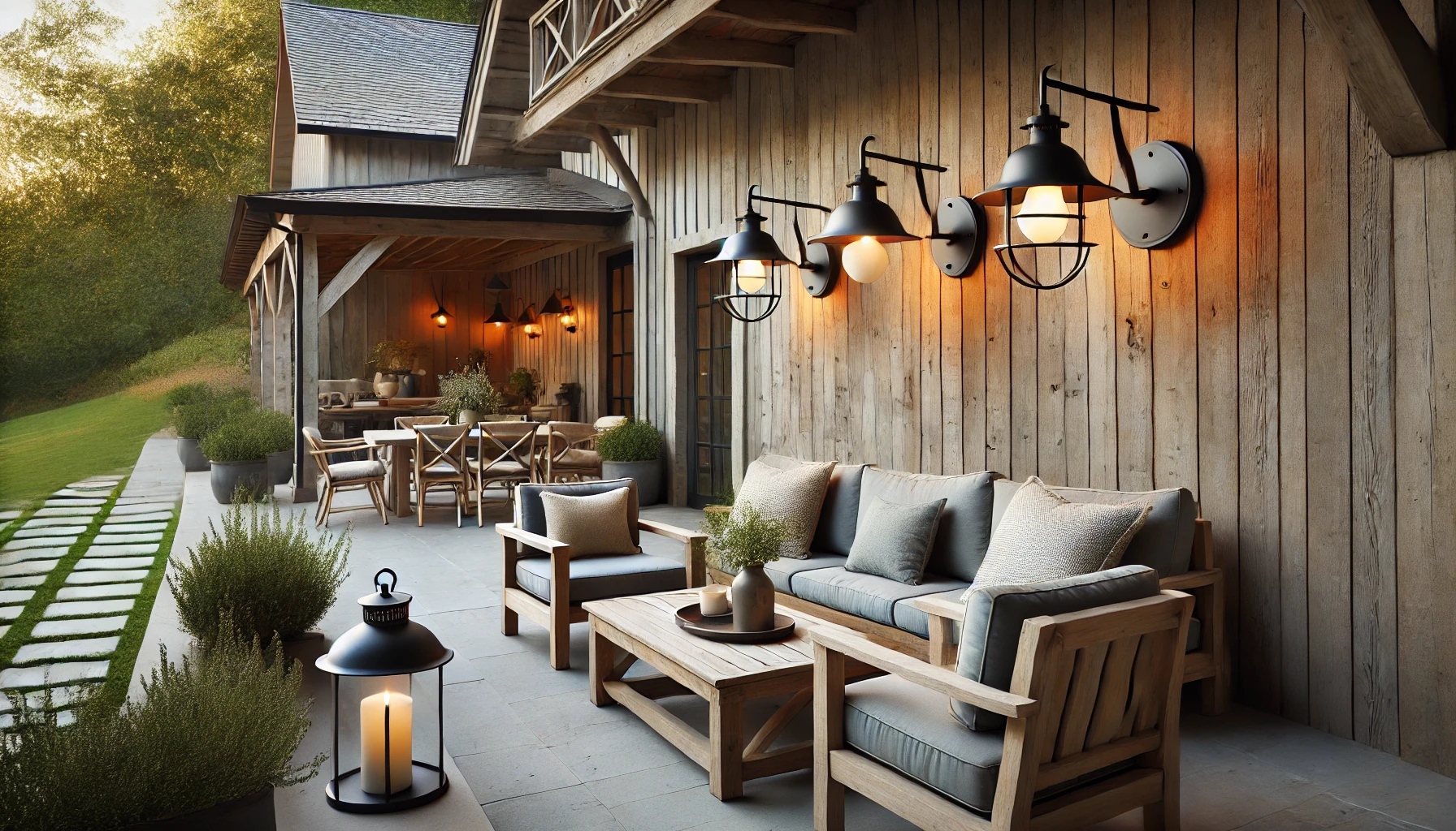 01 - Illuminate Your Outdoor With Stunning Farmhouse Lighting Ideas