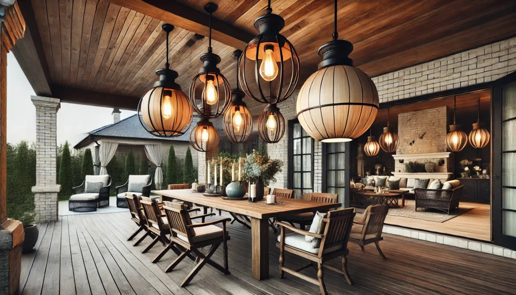 05 - Add Outdoor Drama With Hanging Pendant Lights