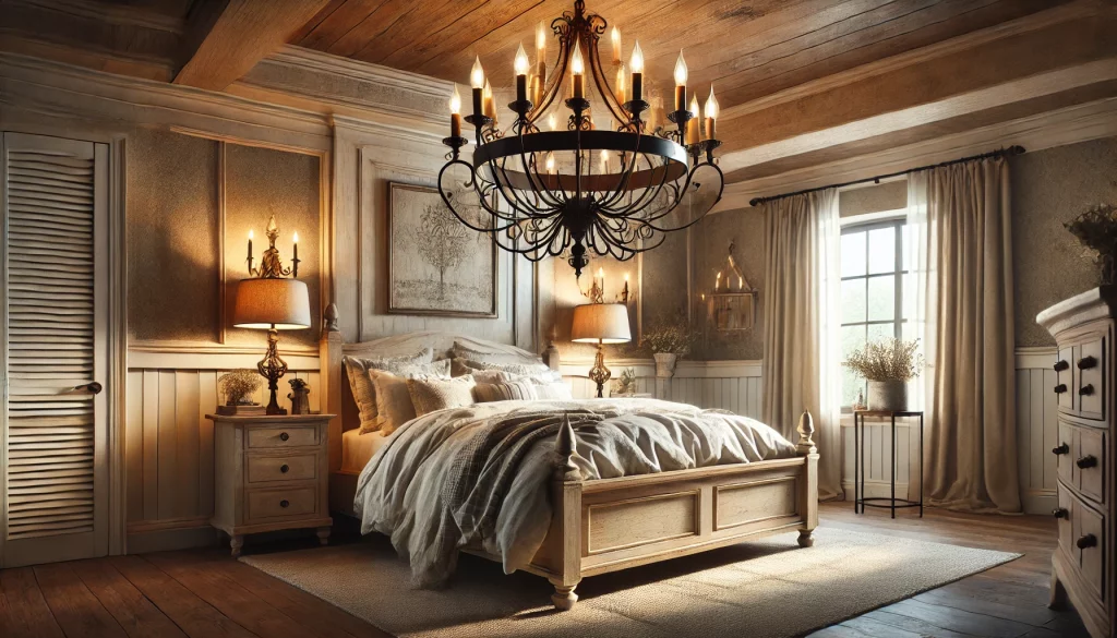 Bedroom with Cozy Ambiance Chandeliers - 02