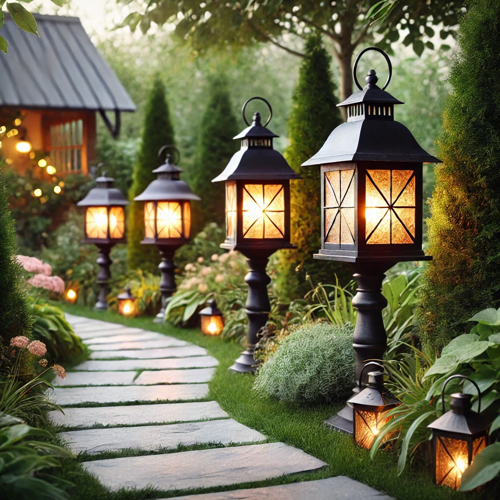 Brighten Pathways With Rustic Lanterns - 01