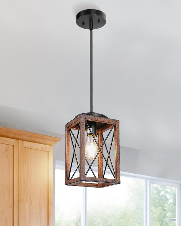 Farmhouse Pendant Light Adjustable Pipes