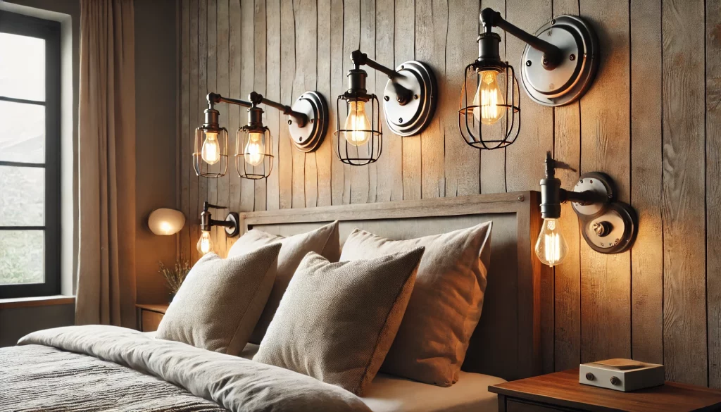 Industrial Bedroom Sconces Ideas - 04