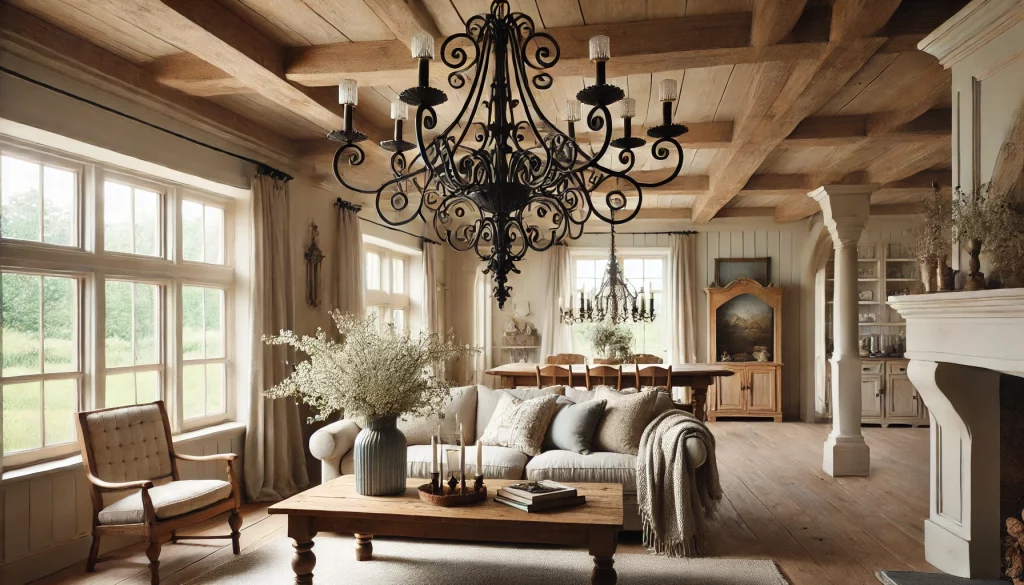 Living Room With Wrought Iron Ideas Brings Timeless Twang - 06