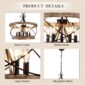 Rustic Drum Pendant French Country Design 3