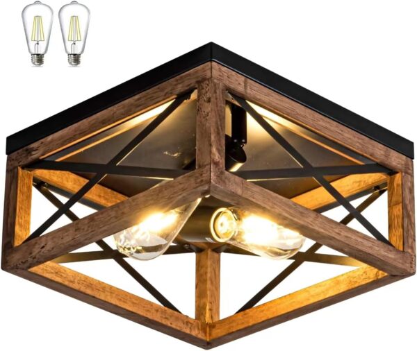 Versatile Ceiling Light Stylish Rustic Design 1